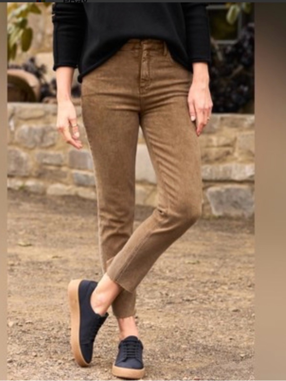 Frank & Eileen Derry Slim Straight Leg Ankle  Jeans, Size 28, Color Camel Brown
